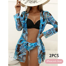 Load image into Gallery viewer, Three-Point Low Waist Gathering Style Bikini Suit Sexy Small Fresh Style Swimsuit Set-2PCS
