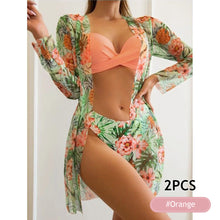 Load image into Gallery viewer, Three-Point Low Waist Gathering Style Bikini Suit Sexy Small Fresh Style Swimsuit Set-2PCS
