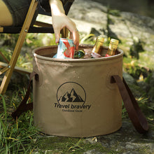 Load image into Gallery viewer, Portable Outdoor Foldable Bucket Travel Camping Fishing Car Wash Bucket Multifunctional Storage Bucket 10L/20L
