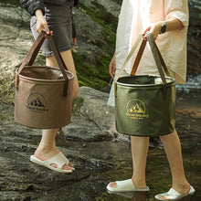 Load image into Gallery viewer, Portable Outdoor Foldable Bucket Travel Camping Fishing Car Wash Bucket Multifunctional Storage Bucket 10L/20L
