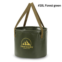 Load image into Gallery viewer, Portable Outdoor Foldable Bucket Travel Camping Fishing Car Wash Bucket Multifunctional Storage Bucket 10L/20L
