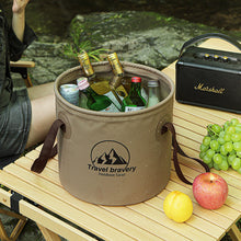 Load image into Gallery viewer, Portable Outdoor Foldable Bucket Travel Camping Fishing Car Wash Bucket Multifunctional Storage Bucket 10L/20L
