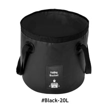 Load image into Gallery viewer, Pvc Folding Outdoor Bucket Portable Fishing Bucket Car Wash Bucket Camping Bucket Large Capacity Small Volume 10L/20L
