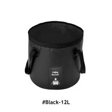 Load image into Gallery viewer, Pvc Folding Outdoor Bucket Portable Fishing Bucket Car Wash Bucket Camping Bucket Large Capacity Small Volume 10L/20L
