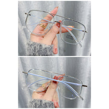 Load image into Gallery viewer, Fashion Large Frame Anti Blue Light Glasses Retro Polygonal Double Beam Glasses Comfortable Transparent Glasses For Women Men
