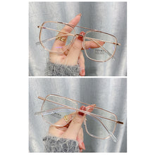 Load image into Gallery viewer, Fashion Large Frame Anti Blue Light Glasses Retro Polygonal Double Beam Glasses Comfortable Transparent Glasses For Women Men
