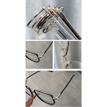 Load image into Gallery viewer, Fashion Large Frame Anti Blue Light Glasses Retro Polygonal Double Beam Glasses Comfortable Transparent Glasses For Women Men
