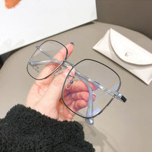 Load image into Gallery viewer, Fashion Large Frame Anti Blue Light Glasses Metal Frame Glasses Lightweight Comfortable Transparent Glasses For Women Men
