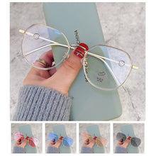Load image into Gallery viewer, Color Changing Anti Blue Light Glasses Fashion Polygonal Glasses Lightweight Comfortable Outdoor Sunglasses For Women
