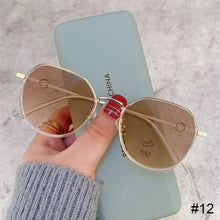 Load image into Gallery viewer, Color Changing Anti Blue Light Glasses Fashion Polygonal Glasses Lightweight Comfortable Outdoor Sunglasses For Women
