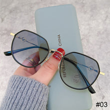 Load image into Gallery viewer, Color Changing Anti Blue Light Glasses Fashion Polygonal Glasses Lightweight Comfortable Outdoor Sunglasses For Women
