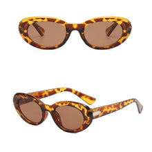 Load image into Gallery viewer, Retro Oval Frame Sunglasses Fashion Personalized Unpolarized Sunglasses Comfortable Outdoor Small Frame Sunglasses
