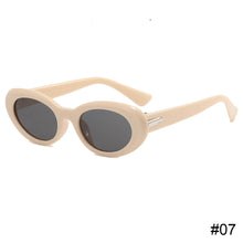Load image into Gallery viewer, Retro Oval Frame Sunglasses Fashion Personalized Unpolarized Sunglasses Comfortable Outdoor Small Frame Sunglasses
