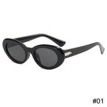 Load image into Gallery viewer, Retro Oval Frame Sunglasses Fashion Personalized Unpolarized Sunglasses Comfortable Outdoor Small Frame Sunglasses
