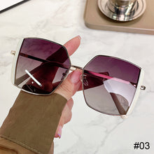 Load image into Gallery viewer, Personalized Polygonal Large Frame Sunglasses Metal Frame Unpolarized Sunglasses UV Protection Outdoor Sunglasses for Women
