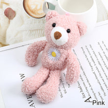 Load image into Gallery viewer, 18cm Cute Plush Bear Toy with Embroidery Daisy Gift Bouquet Decoration Bear Doll Wedding Stuffed Bears Gifts
