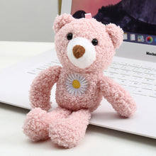 Load image into Gallery viewer, 18cm Cute Plush Bear Toy with Embroidery Daisy Gift Bouquet Decoration Bear Doll Wedding Stuffed Bears Gifts
