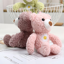 Load image into Gallery viewer, 18cm Cute Plush Bear Toy with Embroidery Daisy Gift Bouquet Decoration Bear Doll Wedding Stuffed Bears Gifts
