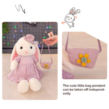 Load image into Gallery viewer, 37cm Cute Rabbit Plush Toy with Hat Dress Long Ear Soft Stuffed Bunny Doll Sleeping Toy Girls Kids Baby Plush Animal Birthday Gifts
