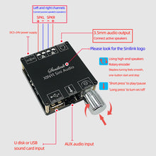 Load image into Gallery viewer, MINI 50Wx2 Bluetooth 5.0 Wireless Audio Digital Power amplifier Stereo board Bluetooth Amp Amplificador 3.5MM USB APP C50L

