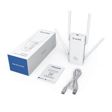 Load image into Gallery viewer, Full Gigabit Wireless WiFi Repeater AX1800 MU-MIMO WiFi 6 Mesh Range Extender Dual Band Wireless Signal Booster WPS AP
