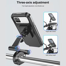 Load image into Gallery viewer, Waterproof Motorcycle Bike Mobile Phone Holder Support Universal Bicycle GPS 360° Swivel Adjustable Motorcycle Cellphone Holder
