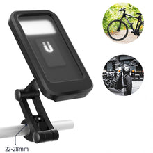 Load image into Gallery viewer, Waterproof Motorcycle Bike Mobile Phone Holder Support Universal Bicycle GPS 360° Swivel Adjustable Motorcycle Cellphone Holder
