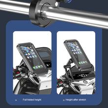 Load image into Gallery viewer, Waterproof Motorcycle Bike Mobile Phone Holder Support Universal Bicycle GPS 360° Swivel Adjustable Motorcycle Cellphone Holder
