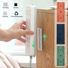 Load image into Gallery viewer, Wall Mounted Socket Holder Punch Free Plug Fixer Self-Adhesive Power Strip Holder Home Cable Wire Organizer Racks
