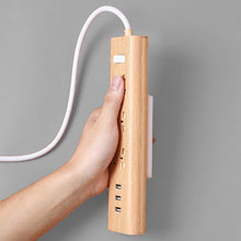 Load image into Gallery viewer, Wall Mounted Socket Holder Punch Free Plug Fixer Self-Adhesive Power Strip Holder Home Cable Wire Organizer Racks
