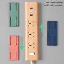 Load image into Gallery viewer, Wall Mounted Socket Holder Punch Free Plug Fixer Self-Adhesive Power Strip Holder Home Cable Wire Organizer Racks
