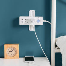 Load image into Gallery viewer, Rotatable Wall Mounted Socket Holder Punch Free Plug Fixer Self-Adhesive Power Strip Holder Home Cable Wire Organizer Racks
