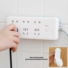 Load image into Gallery viewer, Wall Mounted Socket Holder Punch Free Plug Fixer Self-Adhesive Power Strip Holder Home Cable Wire Organizer Racks
