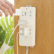 Load image into Gallery viewer, Wall Mounted Socket Holder Punch Free Plug Fixer Self-Adhesive Power Strip Holder Home Cable Wire Organizer Racks
