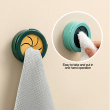 Load image into Gallery viewer, Wall Mounted Towel Plug Self Adhesive Towel Hook Holder Bathroom Towel Storage Rack Waterproof Kitchen Rag Dishcloth Clip Organizer

