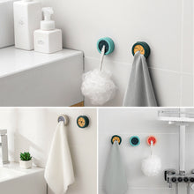 Load image into Gallery viewer, Wall Mounted Towel Plug Self Adhesive Towel Hook Holder Bathroom Towel Storage Rack Waterproof Kitchen Rag Dishcloth Clip Organizer
