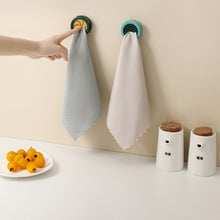Load image into Gallery viewer, Wall Mounted Towel Plug Self Adhesive Towel Hook Holder Bathroom Towel Storage Rack Waterproof Kitchen Rag Dishcloth Clip Organizer
