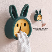 Load image into Gallery viewer, Wall Mounted Towel Plug Self Adhesive Towel Hook Holder Bathroom Towel Storage Rack Waterproof Kitchen Rag Dishcloth Clip Organizer
