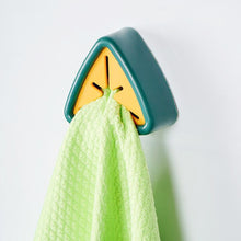 Load image into Gallery viewer, Wall Mounted Towel Plug Self Adhesive Towel Hook Holder Bathroom Towel Storage Rack Waterproof Kitchen Rag Dishcloth Clip Organizer
