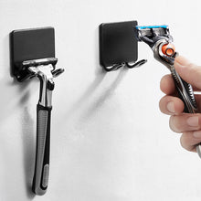 Load image into Gallery viewer, Wall Mounted Punch Free Shaving Razor Holder Plug Storage Hook Wall Shelf Bathroom Razor Rack Wall Key Hanger Home Storage Accessories
