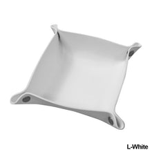 Load image into Gallery viewer, PU Leather Keychain Storage Tray Desktop Waterproof Storage Box Table Jewelry Organizing Tray Flat Mat
