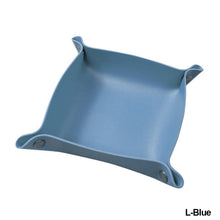 Load image into Gallery viewer, PU Leather Keychain Storage Tray Desktop Waterproof Storage Box Table Jewelry Organizing Tray Flat Mat
