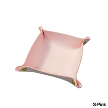 Load image into Gallery viewer, PU Leather Keychain Storage Tray Desktop Waterproof Storage Box Table Jewelry Organizing Tray Flat Mat
