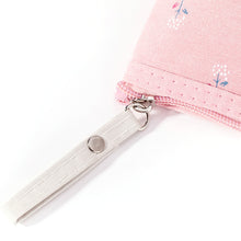 Load image into Gallery viewer, Flower Print Canvas Women Makeup Bag Portable Travel Wash Pouch Toiletries Organize Zipper Bag Cosmetic Bag
