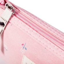Load image into Gallery viewer, Flower Print Canvas Women Makeup Bag Portable Travel Wash Pouch Toiletries Organize Zipper Bag Cosmetic Bag
