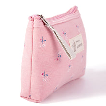 Load image into Gallery viewer, Flower Print Canvas Women Makeup Bag Portable Travel Wash Pouch Toiletries Organize Zipper Bag Cosmetic Bag
