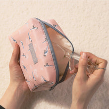 Load image into Gallery viewer, Large Opening Cosmetic Storage Bag Women Makeup Bag Portable Travel Wash Pouch Toiletries Organize Zipper Bag
