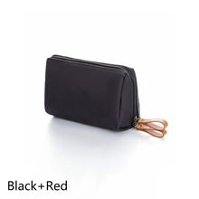 Load image into Gallery viewer, Korean Style Solid Color Cosmetic Bag Women Bow Tie Makeup Bag Waterproof Travel Wash Pouch Toiletries Case Bag Organizer
