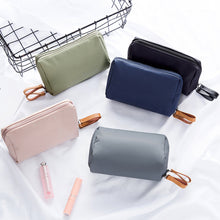 Load image into Gallery viewer, Korean Style Solid Color Cosmetic Bag Women Bow Tie Makeup Bag Waterproof Travel Wash Pouch Toiletries Case Bag Organizer
