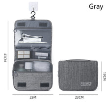 Load image into Gallery viewer, Travel Storage Bag Business Portable Wash Bag Foldable Hanging Bag Cosmestic Case Large Capacity Dry and Wet Seperation Bag
